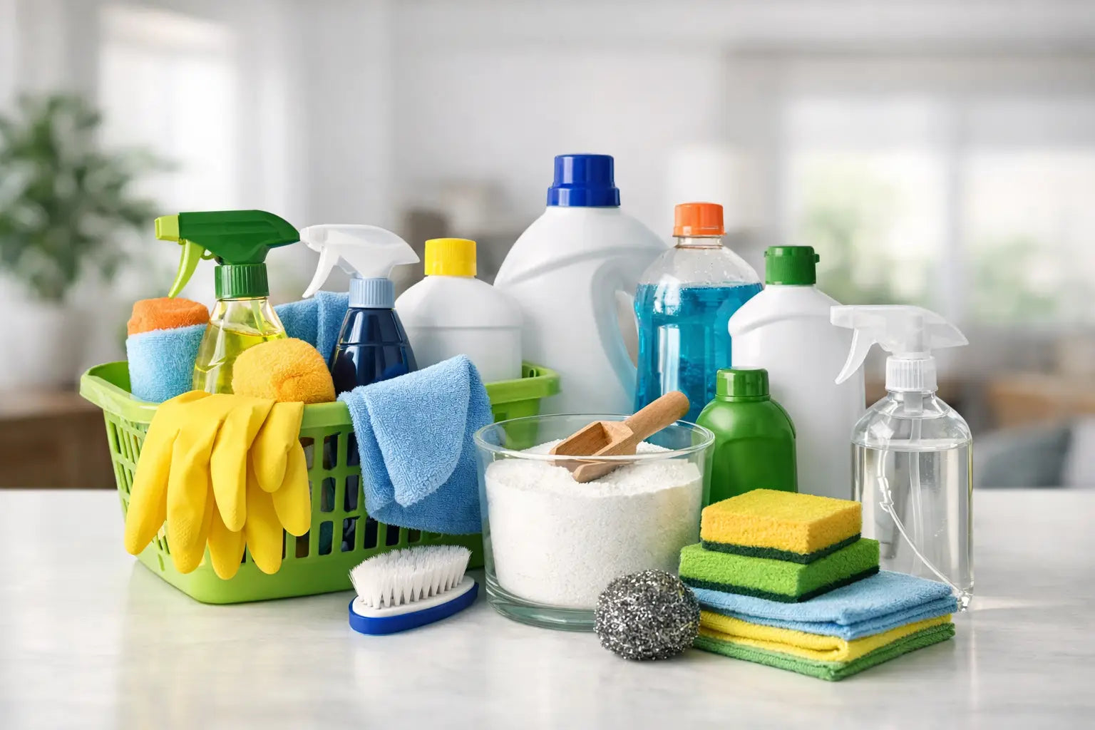 How to Stock Household Cleaning Supplies
