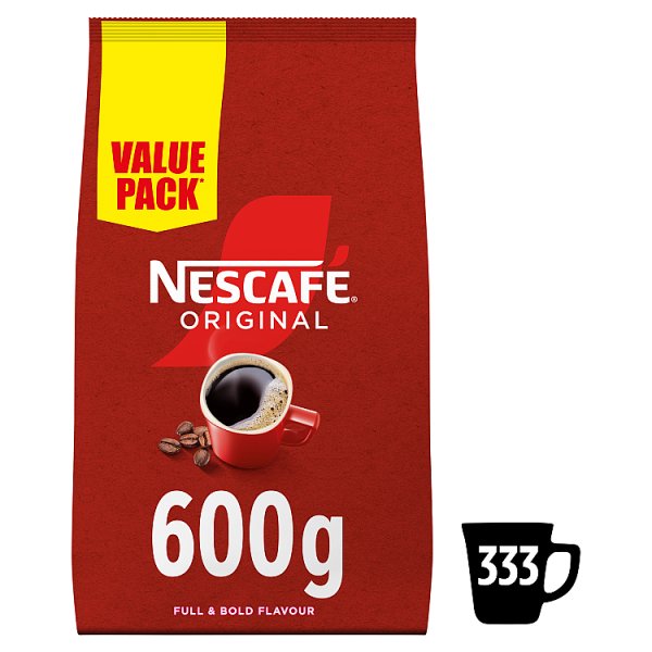 NESCAFE Original Instant Coffee 600g Value Pack (6 x 600g)