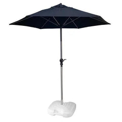 2.1m Parasol In Black with Resol Base - Pack of Two - Honesty Sales