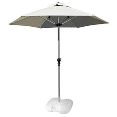 2.1m Parasol In Natural with Resol Base - Pack of Two - Honesty Sales