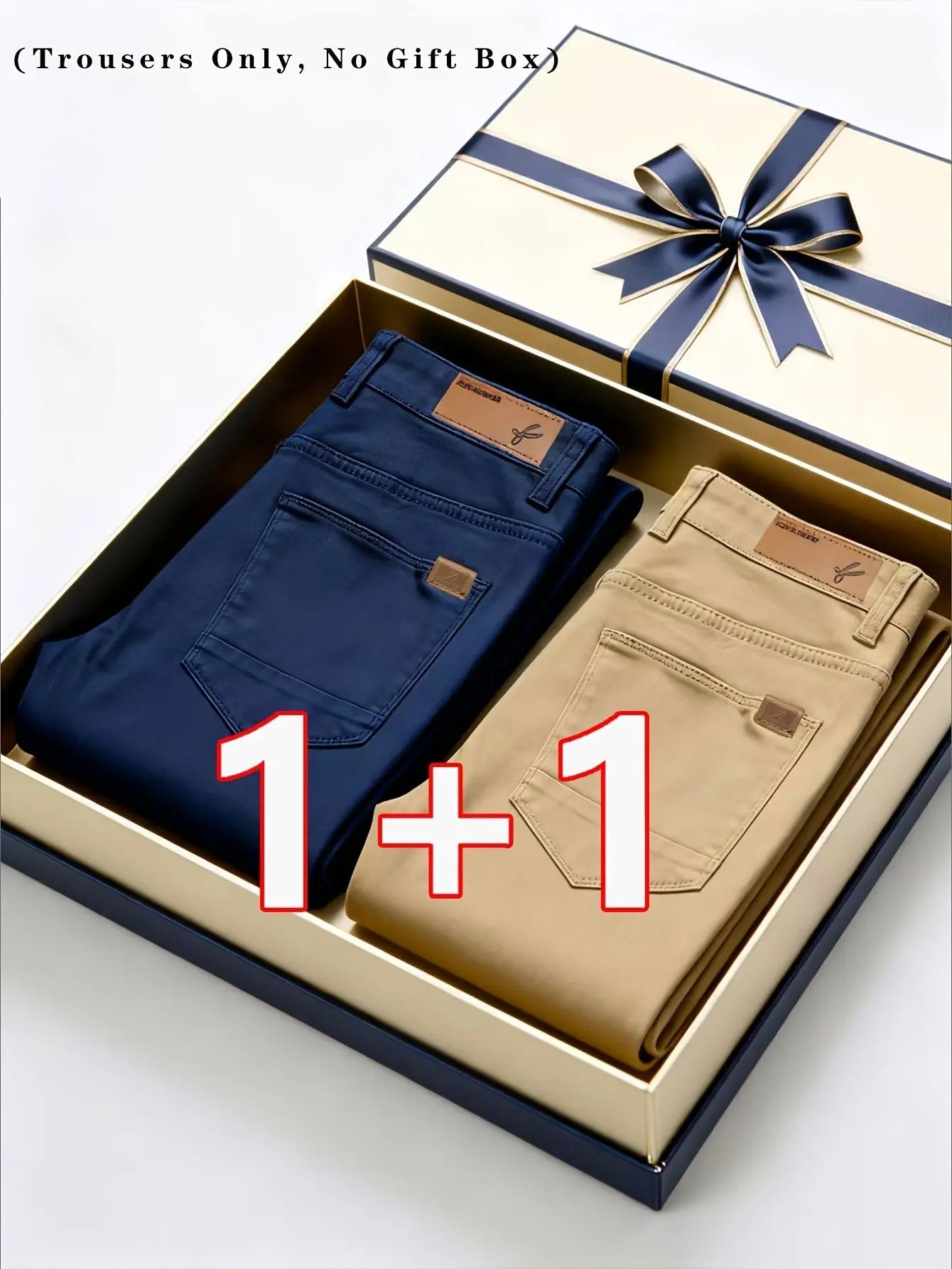 2 - Pack Men’s All - Season Stretch Chino Pants – Regular Fit Casual & Semi - Formal - Honesty Sales