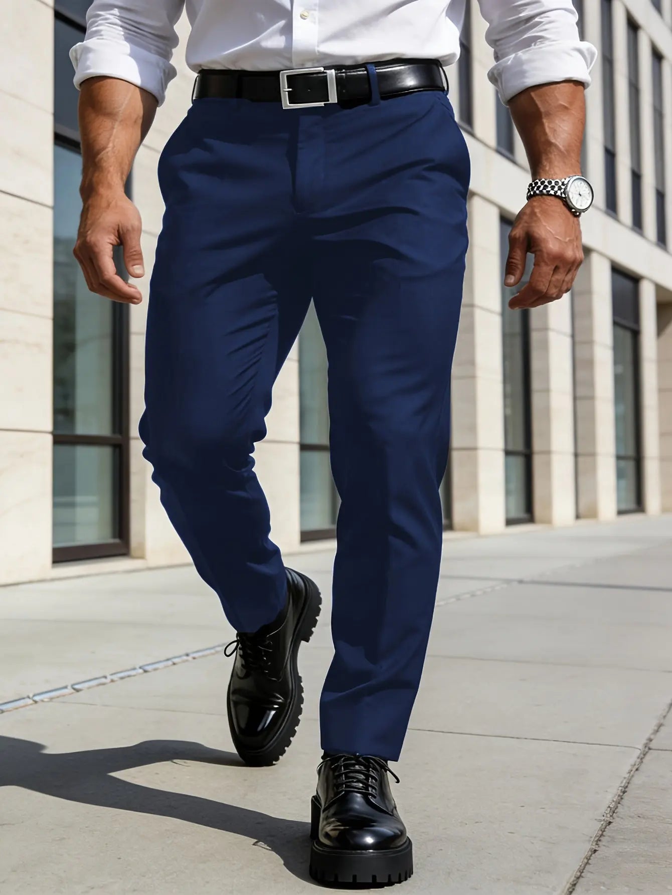 2 - Pack Men’s Elastic Casual Business Trousers – Regular Fit - Honesty Sales
