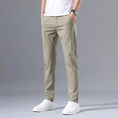 2025 Men's Slim Fit Stretch Classic Chino Pants - Perfect for Casual or Business Wear Dropshipman