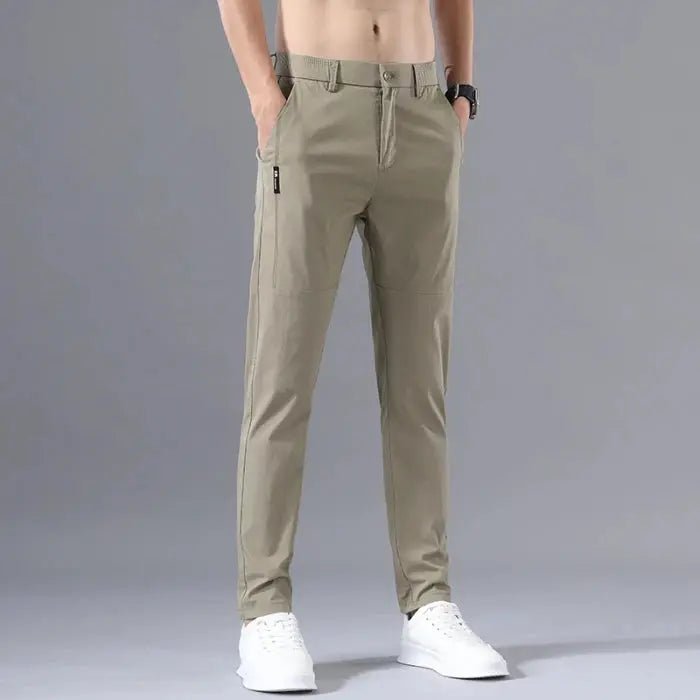 2025 Men's Slim Fit Stretch Classic Chino Pants - Perfect for Casual or Business Wear - Honesty Sales