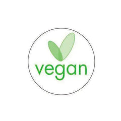 25mm Circular Adhesive VEGAN Label - 500pcs - Honesty Sales
