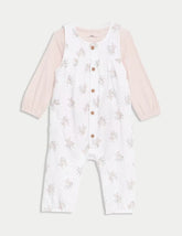 2pc Pure Cotton Floral Outfit (7lbs - 1 Yrs) Honesty Sales