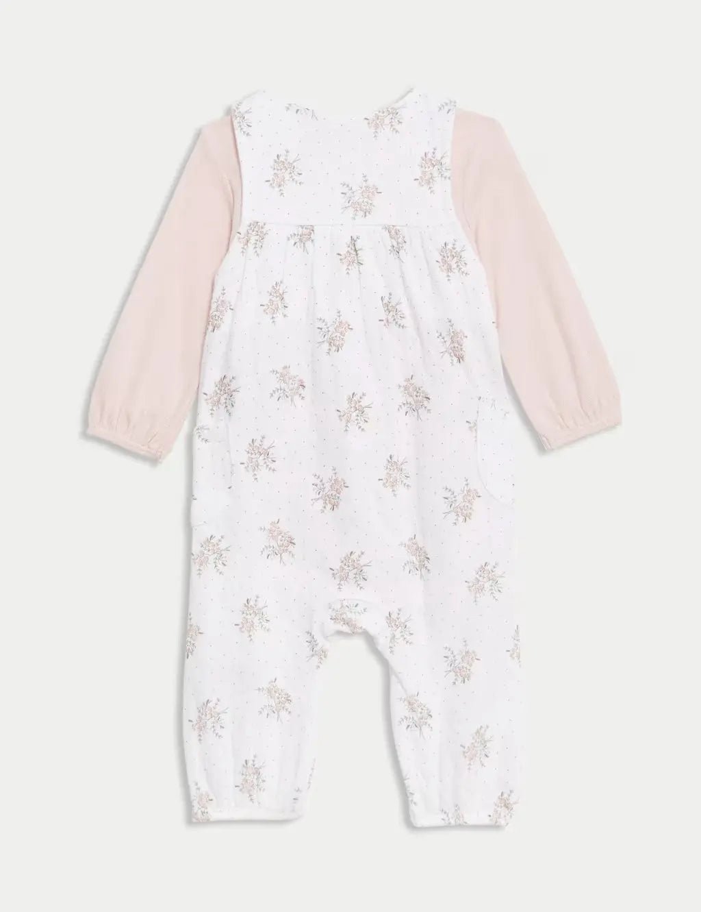 2pc Pure Cotton Floral Outfit (7lbs - 1 Yrs) - Honesty Sales