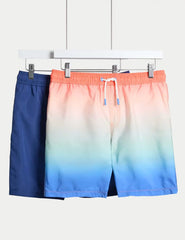 2pk Ombre Swim Shorts (6-16 Yrs) Honesty Sales