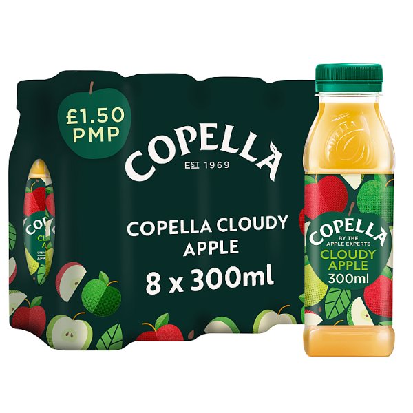 Copella Cloudy Apple Fruit Juice 300ml (8 x 300ml)