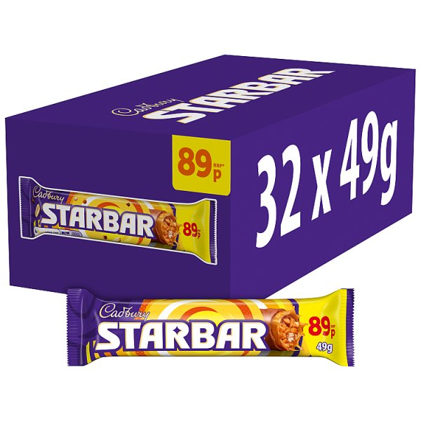 Cadbury Starbar Chocolate Bar 49g (32 x 49g)