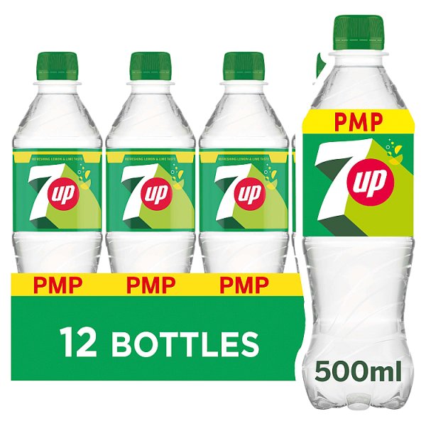 7UP Regular Lemon & Lime Bottle PMP 500ml (12 x 500ml)
