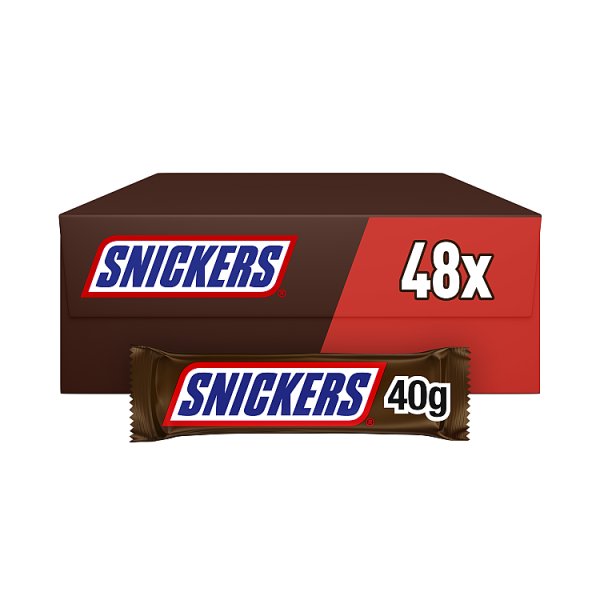 Snickers Peanut & Caramel Chocolate Bar 40g (48 x 40g)