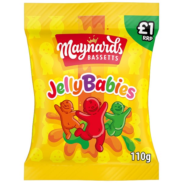 Maynards Bassetts Jelly Babies Candy 110g (10 x 110g)