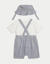 3pc Pure Cotton Peter Rabbit™ Striped Outfit (0-3 Yrs) Honesty Sales