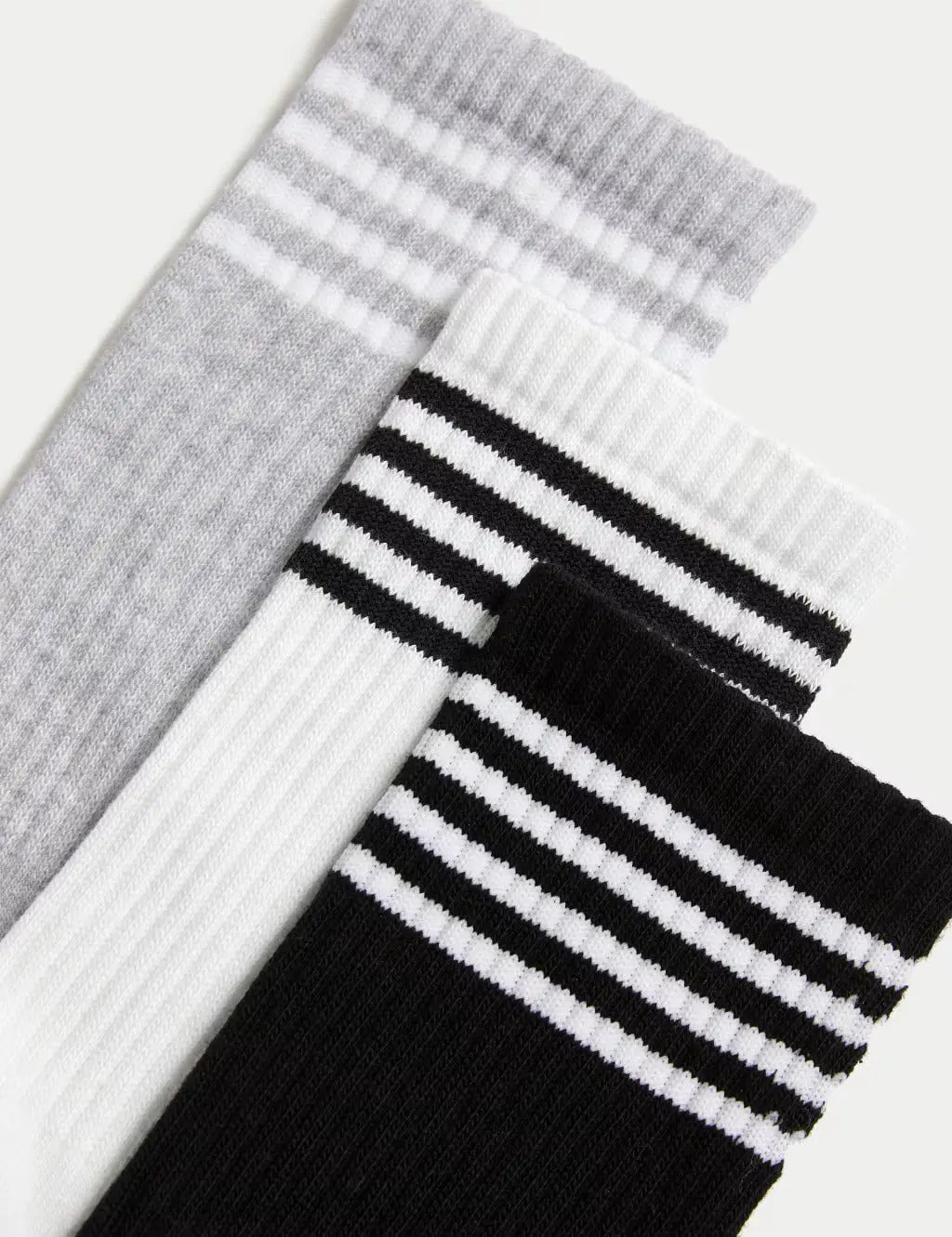 3pk Cotton Blend Ankle High Socks - Honesty Sales
