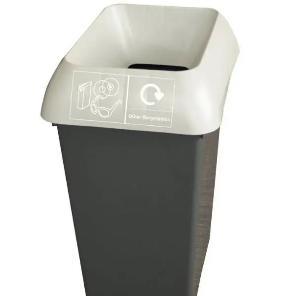 50L Recycling Bin with Light Grey Lid & Other Recycling Logo - Honesty Sales
