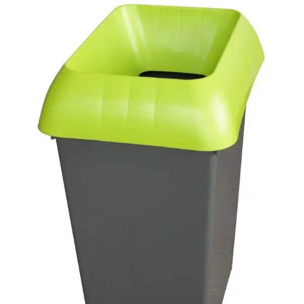 50L Recycling Bin with Lime Green Lid - Honesty Sales