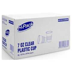 7oz Plastic Water Cups (Clear) (20 x 100 Pcs) - Honesty Sales