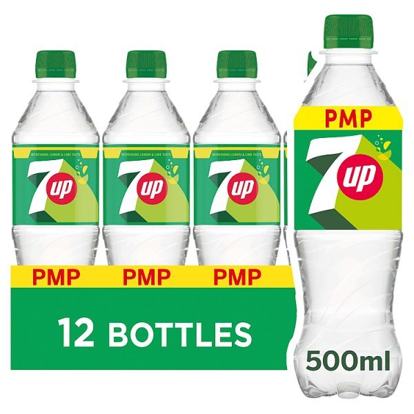 7UP Regular Lemon & Lime Bottle PMP 500ml (12 x 500ml) - Honesty Sales