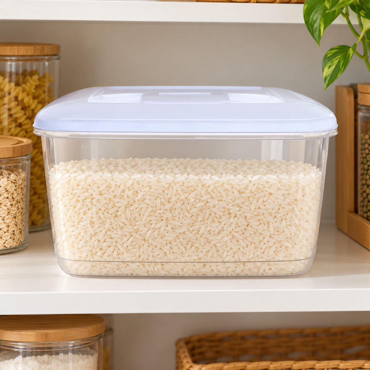 10L food storage box organising dry ingredients in a pantry