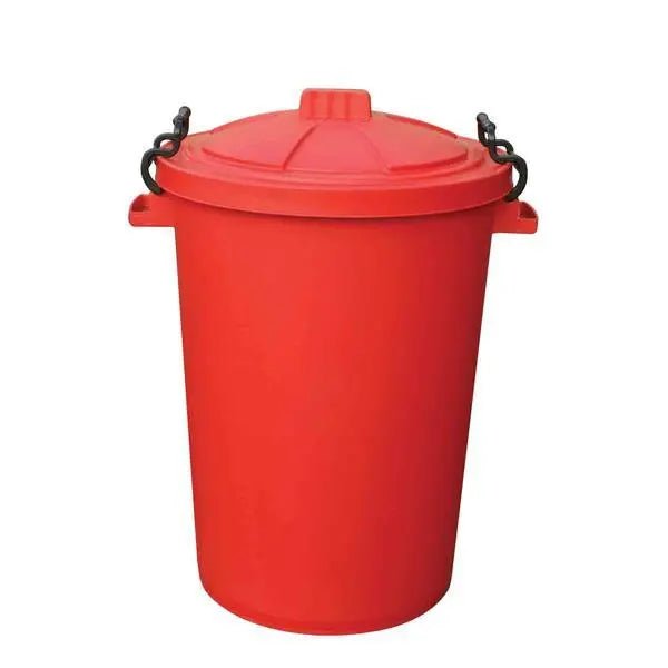85L Clip Bin with Lid Red - Honesty Sales