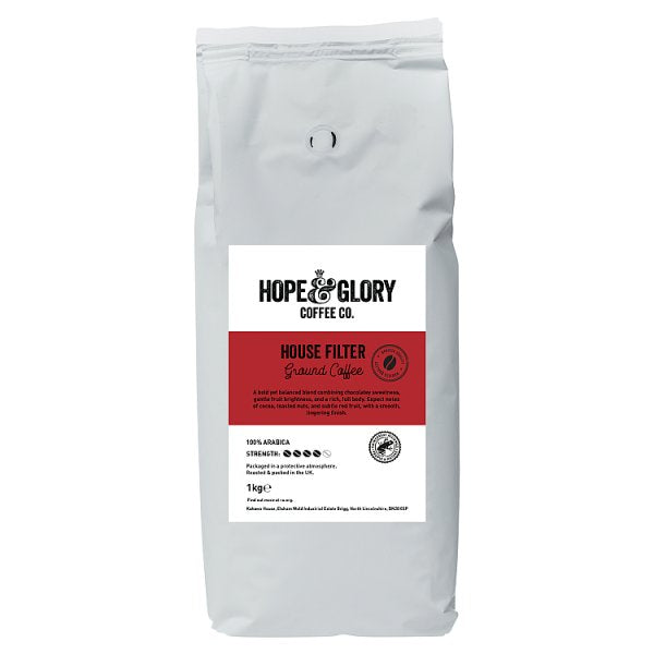 Hope & Glory Coffee Co. House Filter Ground Coffee 1kg (1 x 1KG)