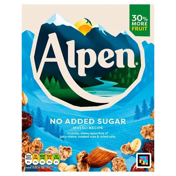 Alpen No Added Sugar Muesli 550g (Case of 6) Alpen