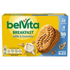 BelVita Breakfast Biscuits Milk & Cereals 5 Pack 225G (Case of 10) - Honesty Sales