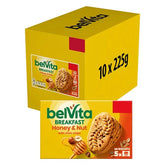 Belvita Breakfast Biscuits Honey & Nut with Choc Chips 5 Pack (Case of 10) BelVita