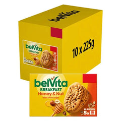 Belvita Breakfast Biscuits Honey & Nut with Choc Chips 5 Pack (Case of 10) BelVita