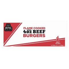 Big Als Flame Cooked 4oz Beef Burgers 2.16kg - Honesty Sales