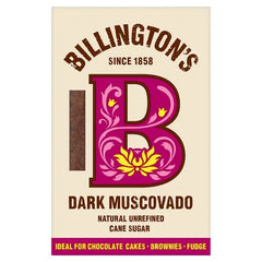 Billington's Dark Muscovado Natural Unrefined Cane Sugar 500g Billington's