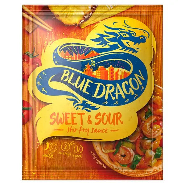 Blue Dragon Sweet & Sour Stir Fry Sauce 120g (Case of 12) - Honesty Sales