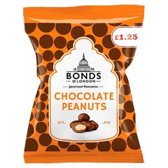 Bonds of London Chocolate Peanuts 75g (Case of 12) - Honesty Sales U.K