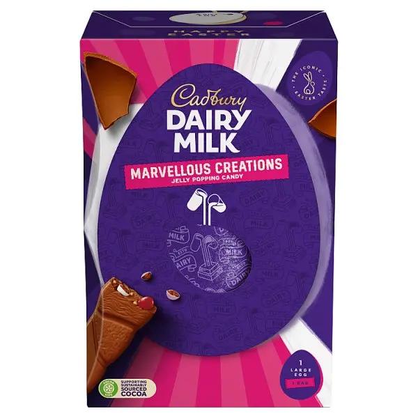 Cadbury Dairy Milk Marvellous Creations Jelly Popping Candy 202g (Case of 6) - Honesty Sales
