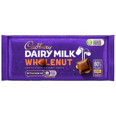 Cadbury Dairy Milk Wholenut Chocolate Bar 120g (Case of 16) - Honesty Sales