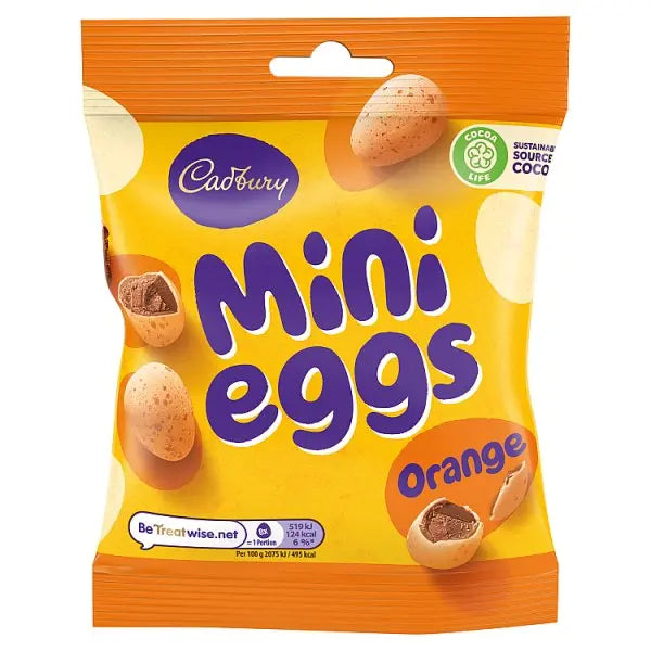 Cadbury Orange Mini Eggs 80g (Case of 24) Cadbury