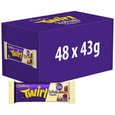 Cadbury Twirl White Dipped Chocolate Bar 43g (Case of 48)