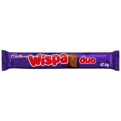 Cadbury Wispa Duo Chocolate Bar 47.4g (Case of 32) - Honesty Sales