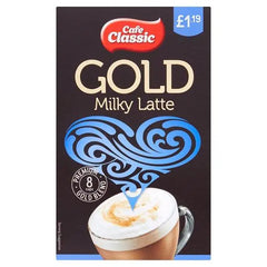 Cafe Classic Gold Milky Latte 8 x 14g (112g) (Case of 8) - Honesty Sales U.K