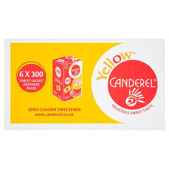 Canderel Yellow Tablet Sachets Dispencer Packs 153g Canderel