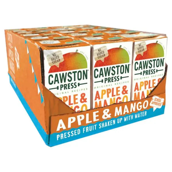 Cawston Press Apple & Mango Kids Juice Drink 18 x 200ml (Case of 18)  Honesty Sales U.K
