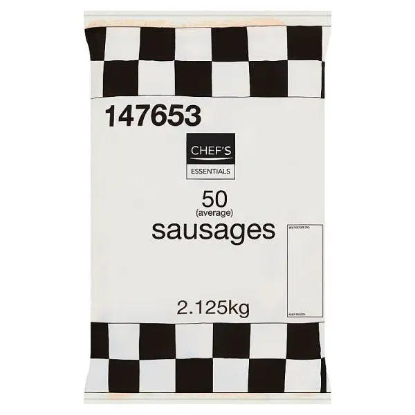 Chefs Essentials 50 (Average) Sausages 2.125kg - Honesty Sales
