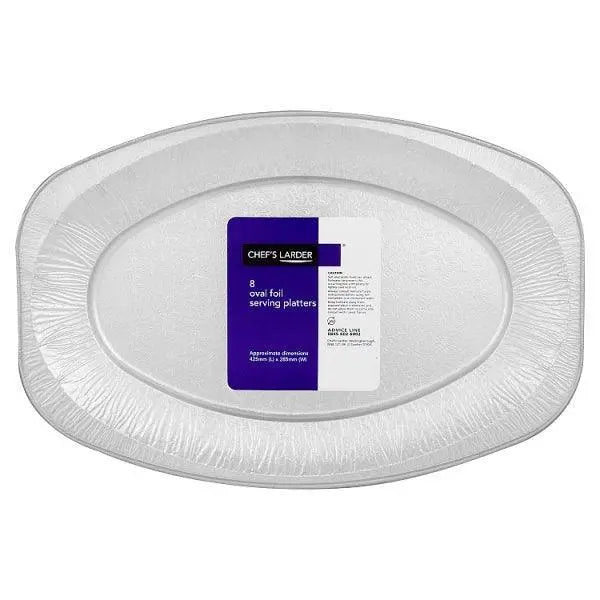 Chefs Larder 8 Oval Foil Serving Platters - Honesty Sales