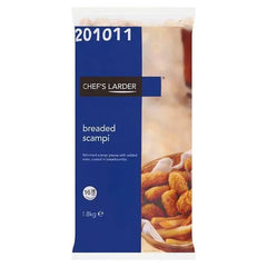 Chefs Larder Breaded Scampi 1.8kg - Honesty Sales