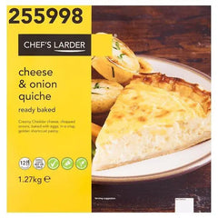 Chefs Larder Cheese & Onion Quiche 1.27kg - Honesty Sales