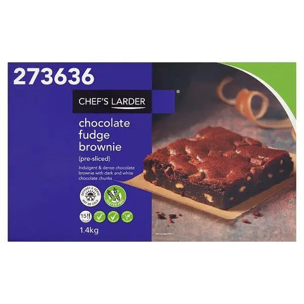 Chefs Larder Chocolate Fudge Brownie 1.4kg - Honesty Sales