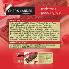 Chef's Larder Christmas Pudding Loaf 1.25kg Honesty Sales U.K