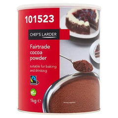 Chef's Larder Fairtrade Cocoa Powder 1kg - Honesty Sales U.K