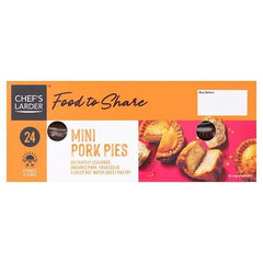 Chefs Larder Food to Share 24 Mini Pork Pies 1.56kg - Honesty Sales